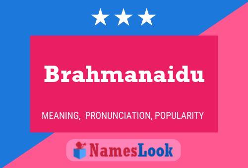 Affiche de nom Brahmanaidu