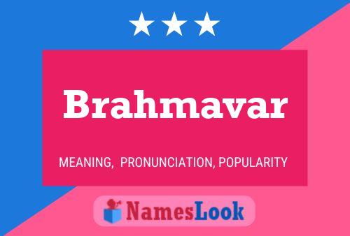 Affiche de nom Brahmavar