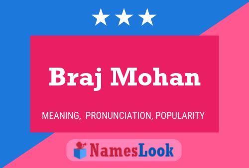 Affiche de nom Braj Mohan