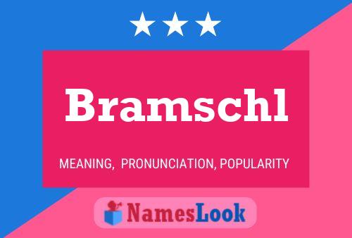 Affiche de nom Bramschl