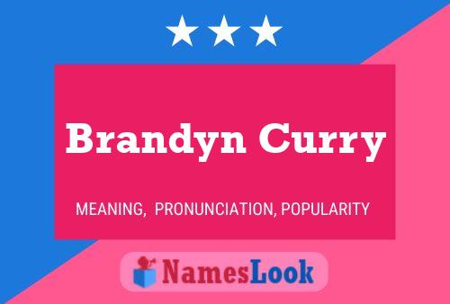 Affiche de nom Brandyn Curry