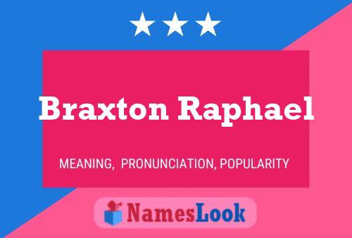 Affiche de nom Braxton Raphael