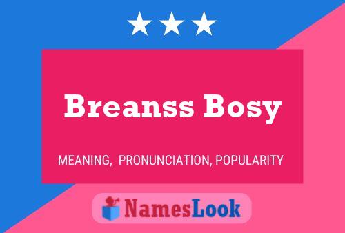 Affiche de nom Breanss Bosy