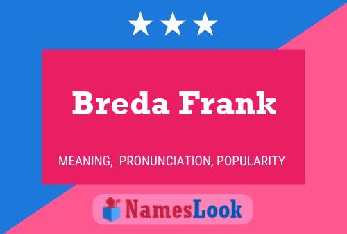 Affiche de nom Breda Frank