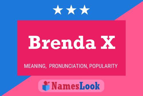 Affiche de nom Brenda X