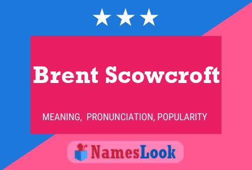 Affiche de nom Brent Scowcroft