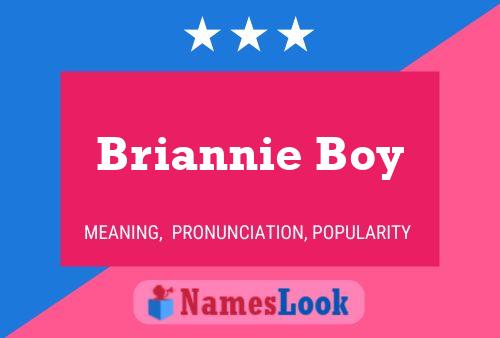 Affiche de nom Briannie Boy