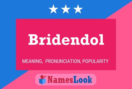 Affiche de nom Bridendol