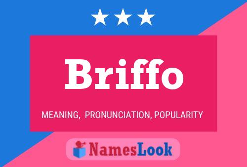 Affiche de nom Briffo