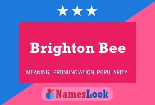 Affiche de nom Brighton Bee