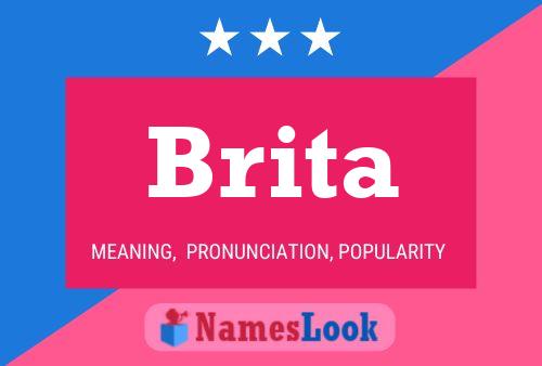 Affiche de nom Brita