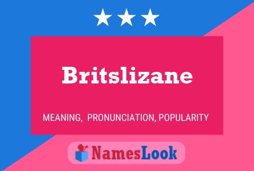 Affiche de nom Britslizane