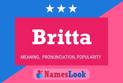 Affiche de nom Britta