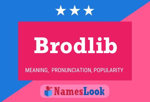 Affiche de nom Brodlib