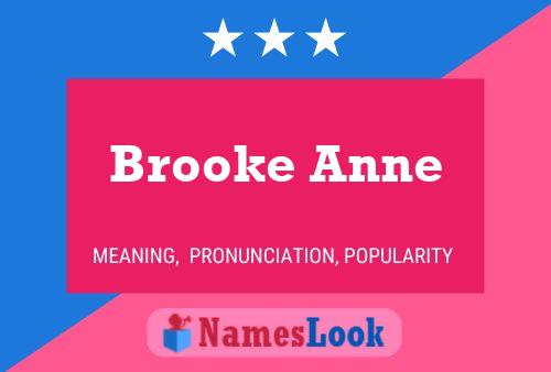 Affiche de nom Brooke Anne