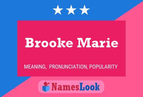 Affiche de nom Brooke Marie