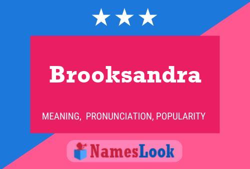 Affiche de nom Brooksandra