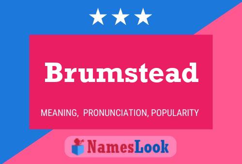 Affiche de nom Brumstead