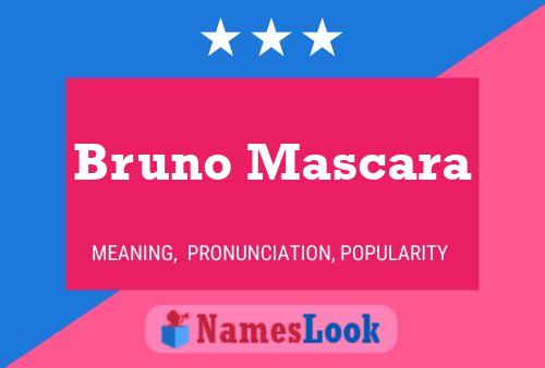 Affiche de nom Bruno Mascara