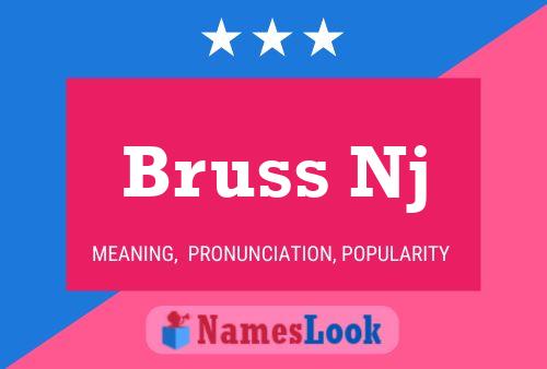 Affiche de nom Bruss Nj