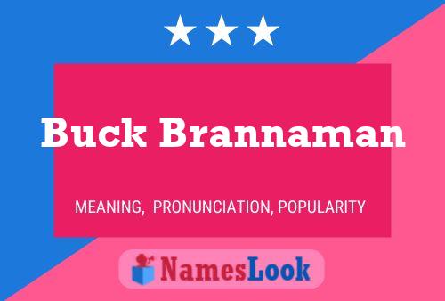 Affiche de nom Buck Brannaman