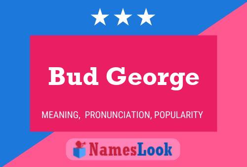 Affiche de nom Bud George