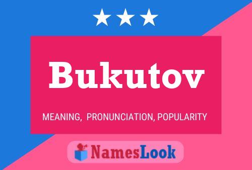 Affiche de nom Bukutov