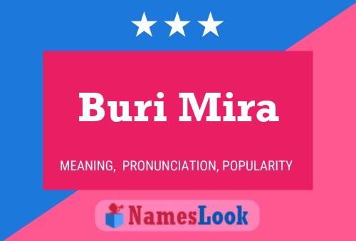 Affiche de nom Buri Mira