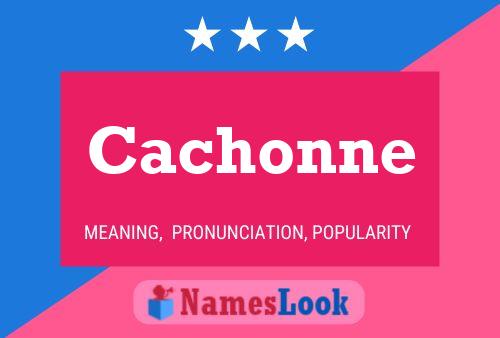 Affiche de nom Cachonne