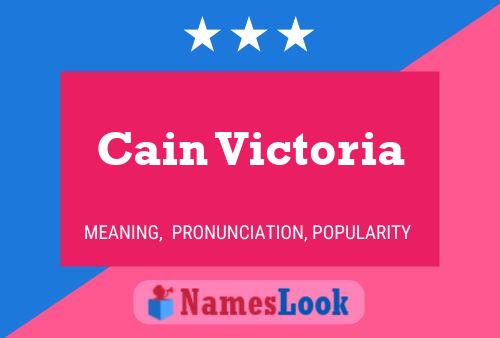 Affiche de nom Cain Victoria