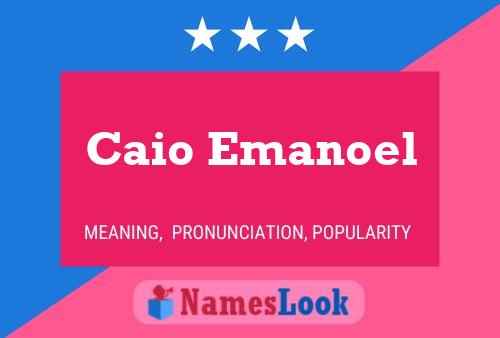 Affiche de nom Caio Emanoel