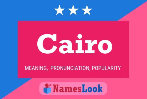 Affiche de nom Cairo