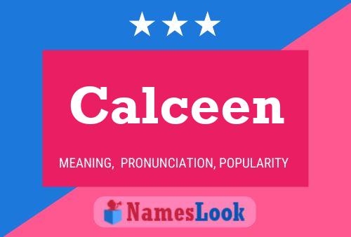 Affiche de nom Calceen