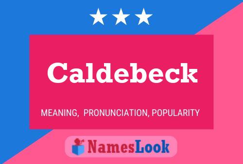 Affiche de nom Caldebeck