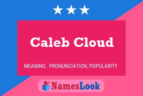 Affiche de nom Caleb Cloud