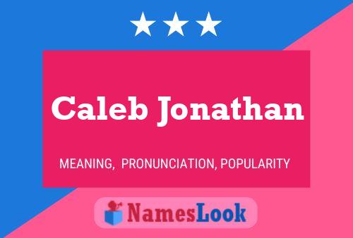 Affiche de nom Caleb Jonathan