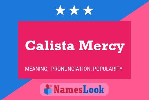 Affiche de nom Calista Mercy