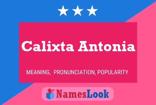 Affiche de nom Calixta Antonia