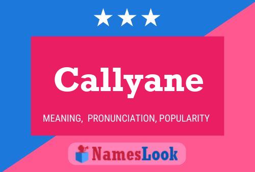 Affiche de nom Callyane