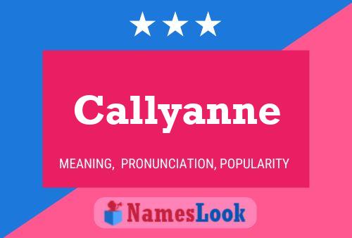 Affiche de nom Callyanne