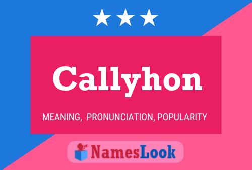 Affiche de nom Callyhon