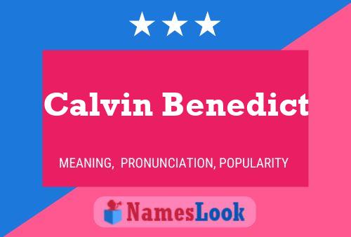 Affiche de nom Calvin Benedict