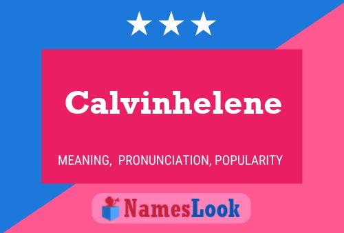 Affiche de nom Calvinhelene