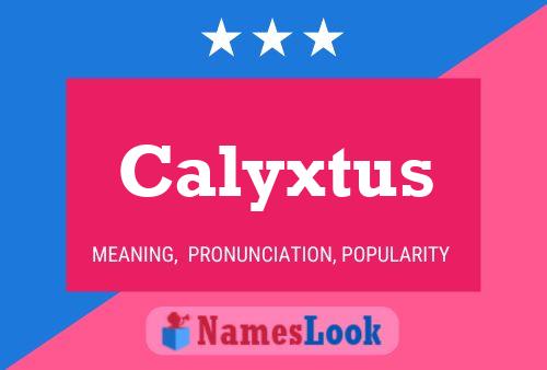 Affiche de nom Calyxtus