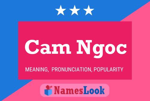 Affiche de nom Cam Ngoc