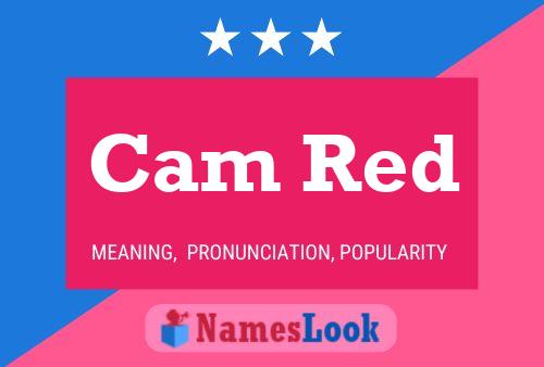 Affiche de nom Cam Red