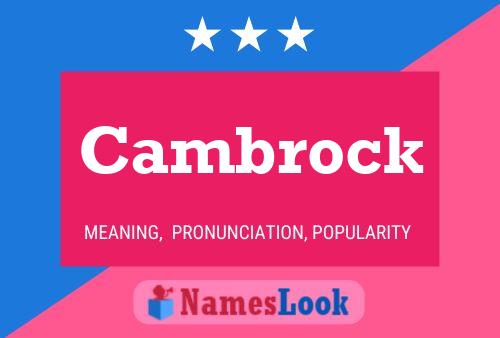 Affiche de nom Cambrock