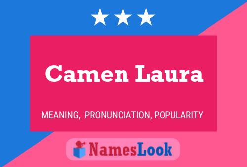 Affiche de nom Camen Laura