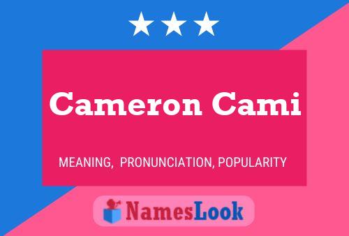 Affiche de nom Cameron Cami