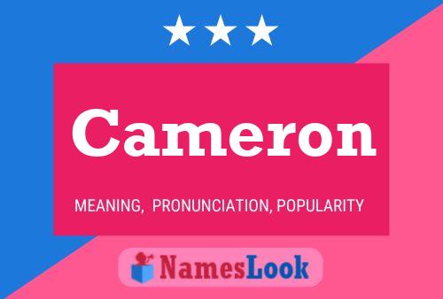 Affiche de nom Cameron